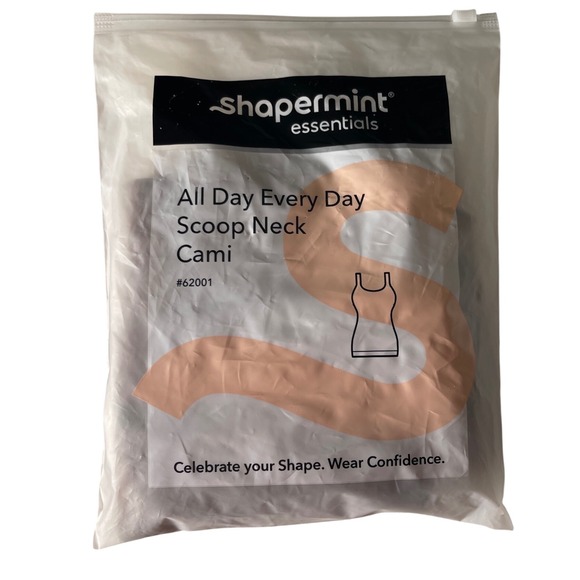 Shapermint Tops - Shapermint Every Day Scoop Neck Cami Brown‎ 2XL Control Comfort Slim Smoothing
